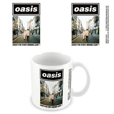 Oasis - What's The Story Morning Glory White Pod Mug i gruppen MERCHANDISE / Mugg / Pop-Rock hos Bengans Skivbutik AB (5675687)