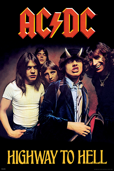 Ac/Dc - Highway To Hell 91,5 X 61 Cm i gruppen MERCHANDISE / Poster / Hårdrock hos Bengans Skivbutik AB (5676198)