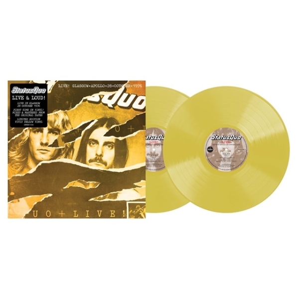 Status Quo - Live In Glasgow 28Th October 1976 (Color 2LP) i gruppen VINYL / Kommande / Pop-Rock hos Bengans Skivbutik AB (5676376)
