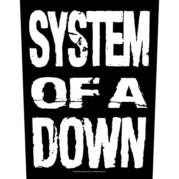 System Of A Down - Back Patch: Stacked Logo i gruppen MERCHANDISE / Tygmärke / / hos Bengans Skivbutik AB (5676453)