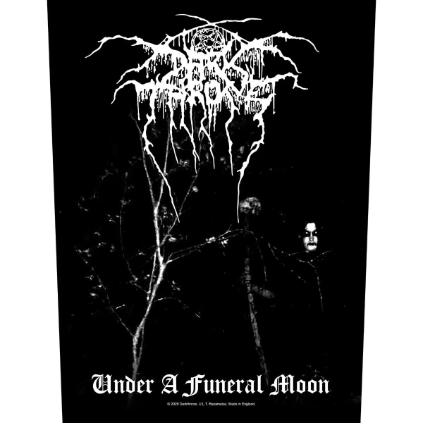 Darkthrone - Back Patch: Under A Funeral Moon i gruppen MERCHANDISE / Tygmärke / / hos Bengans Skivbutik AB (5676456)