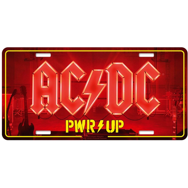 Ac/Dc - Number Plate: Pwr Up i gruppen MERCHANDISE / Merch / Kommande / Hårdrock hos Bengans Skivbutik AB (5676493)