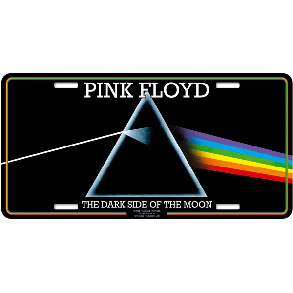 Pink Floyd - Number Plate: Dark Side Of The Moon i gruppen MERCHANDISE / Merch / Kommande / Pop-Rock hos Bengans Skivbutik AB (5676494)