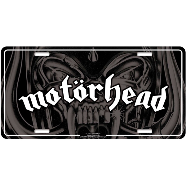 Motorhead - Number Plate: Logo i gruppen MERCHANDISE / Merch / Kommande / Hårdrock hos Bengans Skivbutik AB (5676496)