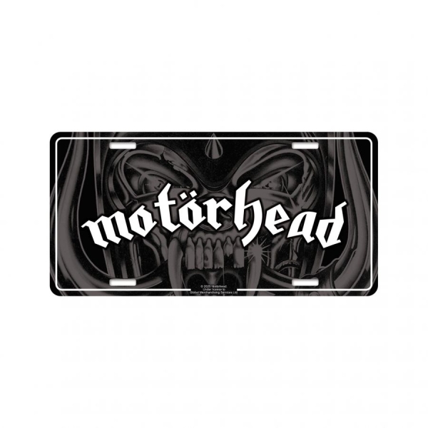 Motorhead - Number Logo (30,5 X 15 Cm) i gruppen MERCH / Samlarobjekt / Nummerplåtar hos Bengans Skivbutik AB (5676496)
