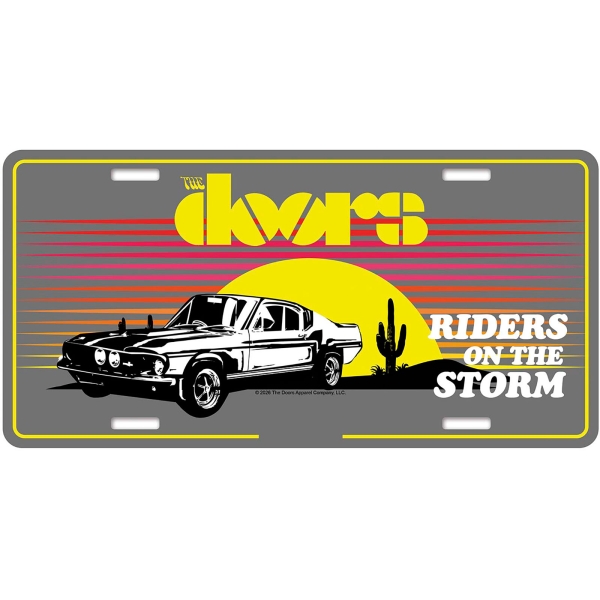 The Doors - Number Plate: Riders On The Storm i gruppen MERCHANDISE / Merch / Kommande / Pop-Rock hos Bengans Skivbutik AB (5676497)