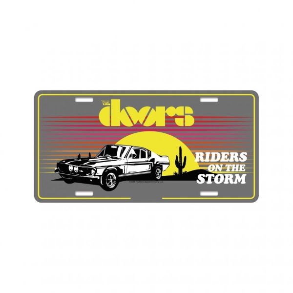 Doors The - Number Plate Riders On The Storm (3 i gruppen MERCH / Samlarobjekt / Nummerplåtar hos Bengans Skivbutik AB (5676497)
