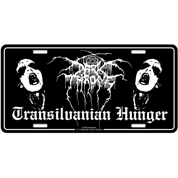 Darkthrone - Number Plate: Transilvanian Hunger i gruppen MERCHANDISE / Merch / Kommande / Hårdrock hos Bengans Skivbutik AB (5676501)