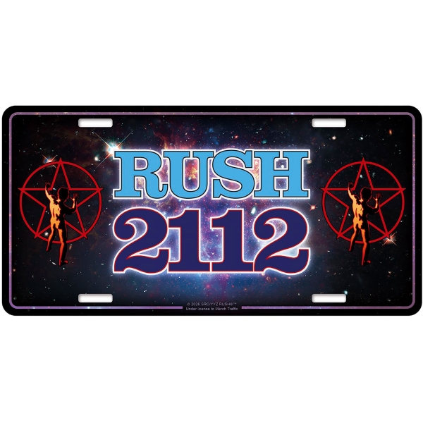 Rush - Number Plate: 2112 i gruppen MERCHANDISE / Merch / Kommande / Hårdrock hos Bengans Skivbutik AB (5676507)