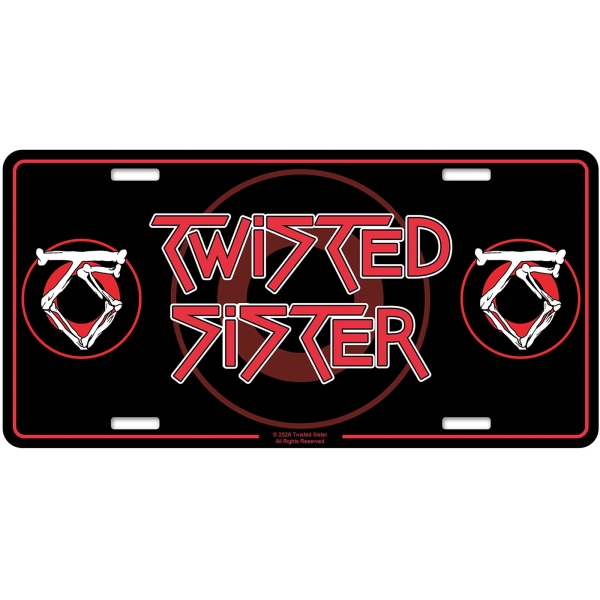 Twisted Sister - Number Plate: Logo i gruppen MERCHANDISE / Merch / Kommande / Hårdrock hos Bengans Skivbutik AB (5676508)