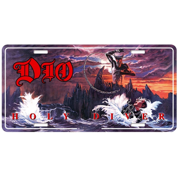 Dio - Number Plate: Holy Diver i gruppen MERCHANDISE / Merch / Kommande / Hårdrock hos Bengans Skivbutik AB (5676509)
