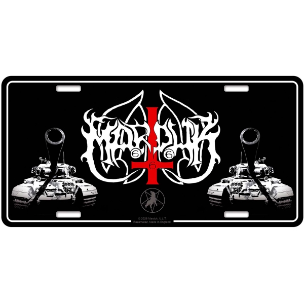 Marduk - Number Plate: Panzer Division i gruppen MERCHANDISE / Merch / Kommande / Hårdrock hos Bengans Skivbutik AB (5676512)