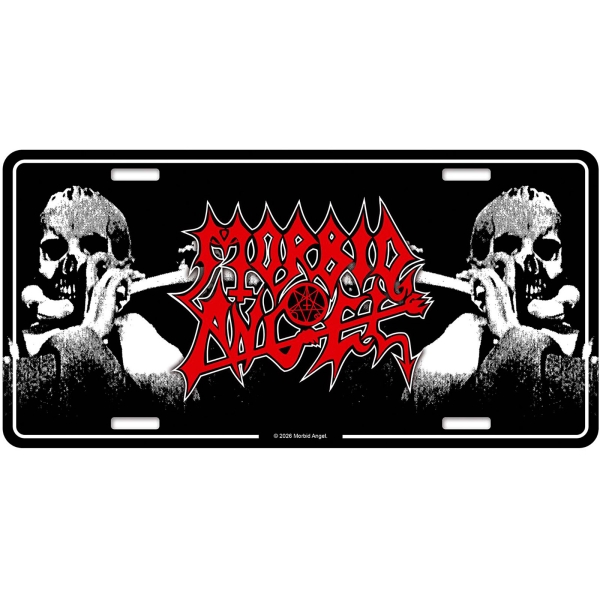 Morbid Angel - Number Plate: Leading The Rats i gruppen MERCHANDISE / Merch / Kommande / Hårdrock hos Bengans Skivbutik AB (5676521)