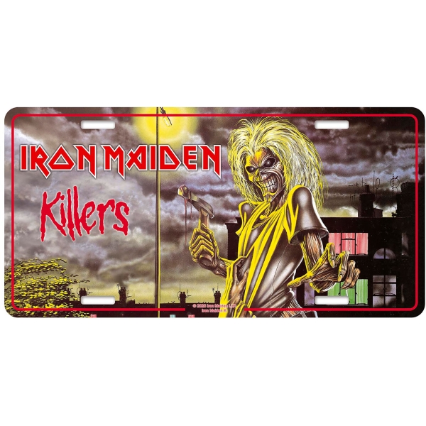 Iron Maiden - Number Plate: Killers i gruppen MERCHANDISE / Merch / Kommande / Hårdrock hos Bengans Skivbutik AB (5676522)