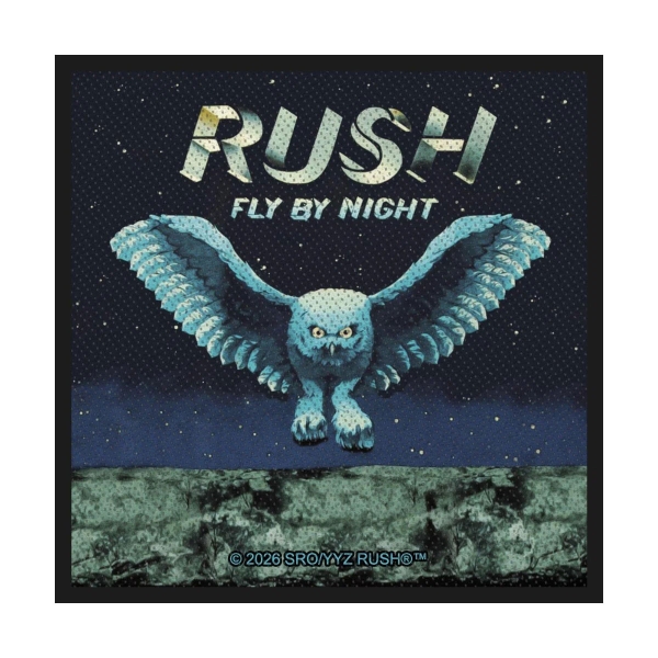 Rush - Standard Woven Patch: Fly By Night i gruppen MERCHANDISE / Tygmärke / / hos Bengans Skivbutik AB (5676541)