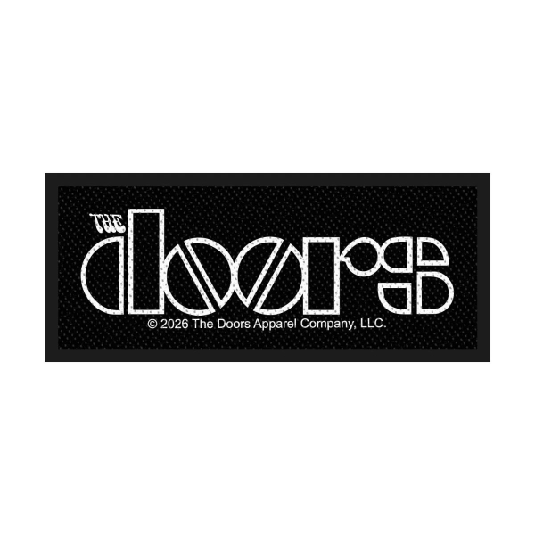 The Doors - Standard Woven Patch: Logo i gruppen MERCHANDISE / Tygmärke / / hos Bengans Skivbutik AB (5676543)