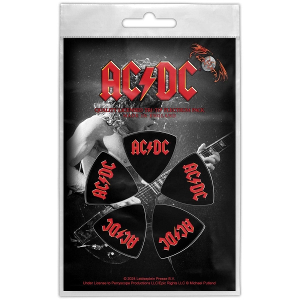 Ac/Dc - Tri-Tip Plectrum Pack: Logo i gruppen MERCHANDISE / Merch / Kommande / Hårdrock hos Bengans Skivbutik AB (5676552)