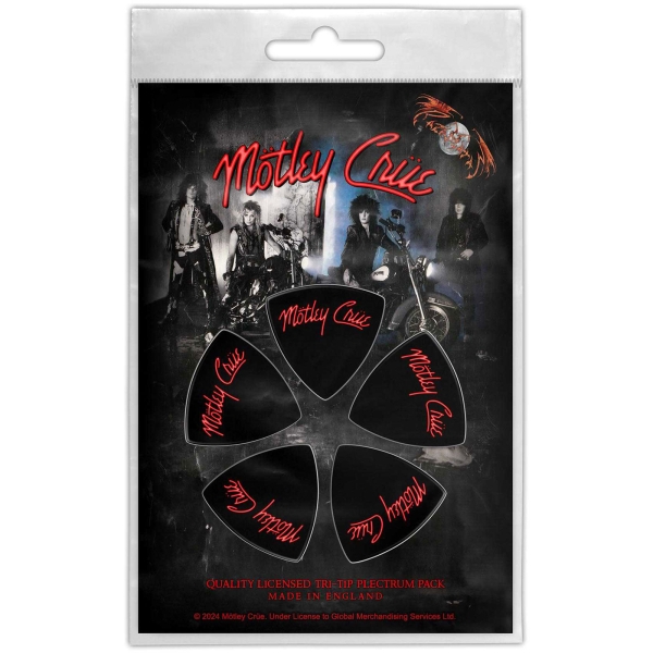 Motley Crue - Tri-Tip Plectrum Pack: Logo i gruppen MERCHANDISE / Merch / Kommande / Hårdrock hos Bengans Skivbutik AB (5676556)