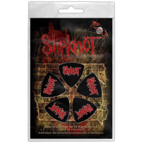 Slipknot - Tri-Tip Plectrum Pack: Logo i gruppen MERCHANDISE / Merch / Kommande / Hårdrock hos Bengans Skivbutik AB (5676559)