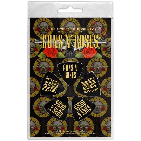 Guns N' Roses - Tri-Tip Plectrum Pack: Logo i gruppen MERCHANDISE / Merch / Kommande / Hårdrock hos Bengans Skivbutik AB (5676562)