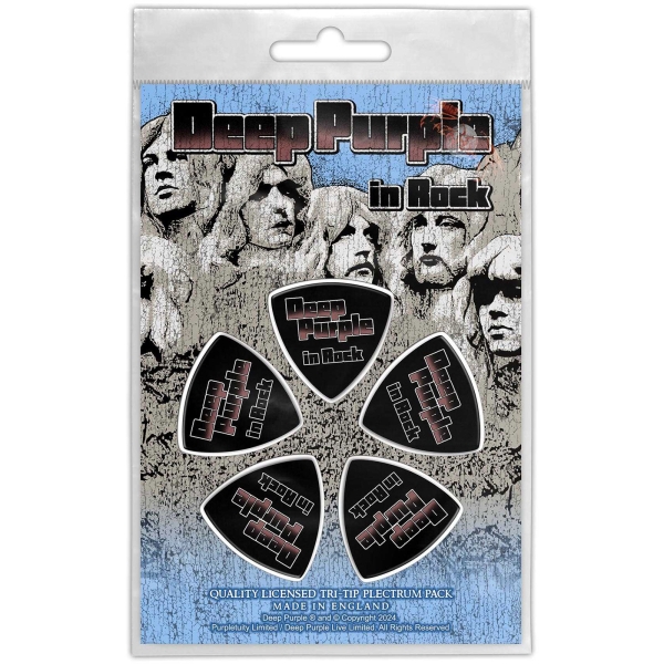 Deep Purple - Tri-Tip Plectrum Pack: In Rock i gruppen MERCHANDISE / Merch / Kommande / Hårdrock hos Bengans Skivbutik AB (5676567)
