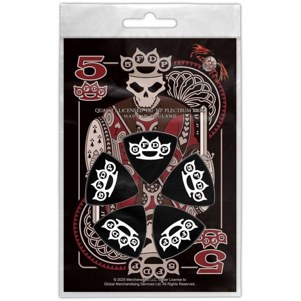 Five Finger Death Punch - Tri-Tip Plectrum Pack: Knuckle Crown i gruppen MERCHANDISE / Merch / Kommande / Hårdrock hos Bengans Skivbutik AB (5676569)