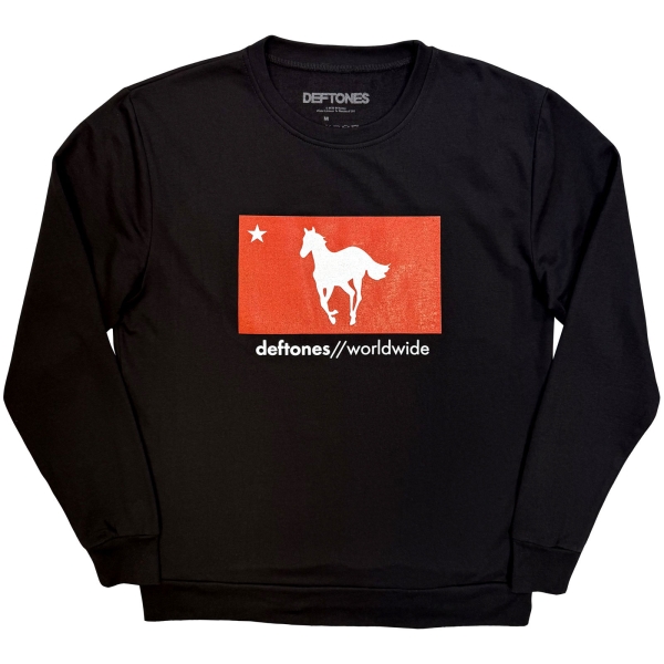 Deftones - Unisex Sweatshirt: Star & Pony (Black) i gruppen MERCHANDISE / Sweatshirt / / hos Bengans Skivbutik AB (5676574r)