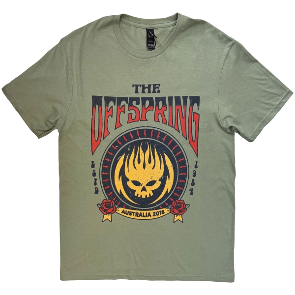 The Offspring - Unisex T-Shirt: Australia 2018 (Green) i gruppen MERCHANDISE / T-shirt / Kommande / hos Bengans Skivbutik AB (5676579r)