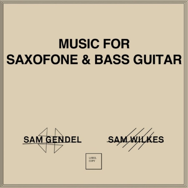 Gendel Sam & Sam Wilkes - Music For Saxofone & Bass Guitar i gruppen VINYL / Kommande / Jazz hos Bengans Skivbutik AB (5676681)