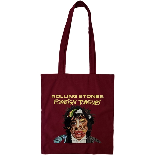 The Rolling Stones - Foreign Tongues (Red) Cotton Tote Bag i gruppen MERCHANDISE / Merch / Kommande / Pop-Rock hos Bengans Skivbutik AB (5677240)
