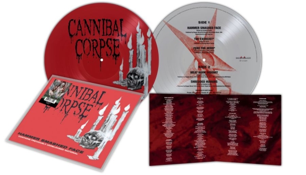 Cannibal Corpse - Hammer Smashed Face (Picture Disc V i gruppen VINYL / Kommande / Hårdrock hos Bengans Skivbutik AB (5677341)