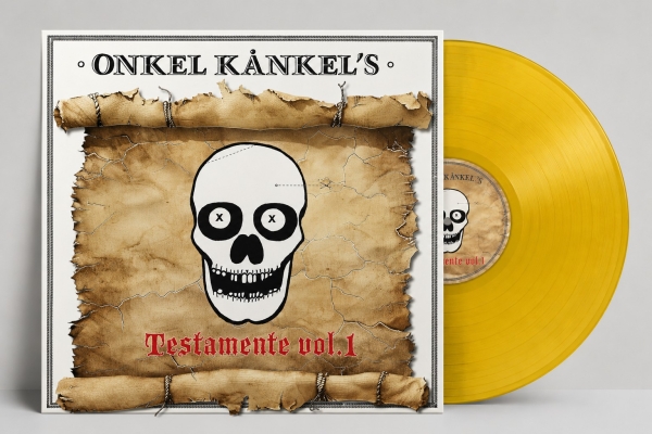 Onkel Kånkel & His Kånkelbär - Onkel Kånkels Testamente Vol. 1 (Yellow Vinyl LP) i gruppen VINYL / Kommande / Pop-Rock,Punk hos Bengans Skivbutik AB (5677350)
