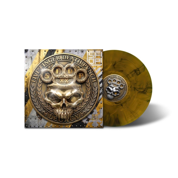 Five Finger Death Punch - Legacy (Amber Wave Coloured Vinyl LP - incl. Poster) i gruppen VINYL / Kommande / Hårdrock hos Bengans Skivbutik AB (5677656)