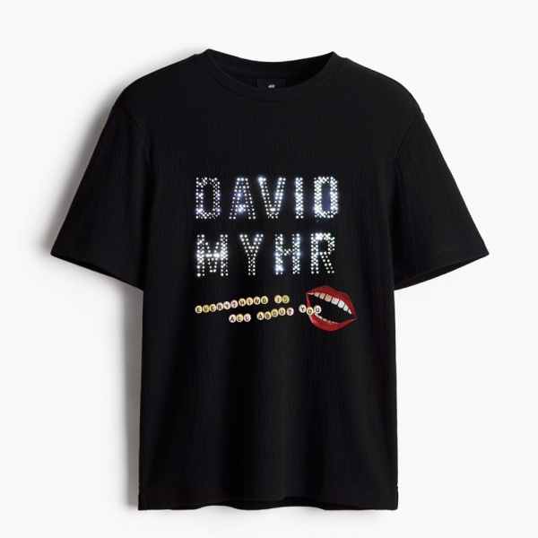 David Myhr - Everything Is All About You (Black Tee) i gruppen MERCHANDISE / T-shirt / Nyheter / Pop-Rock hos Bengans Skivbutik AB (5678556r)