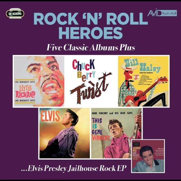 Little Richard / Chuck Berry / Bill - Rock N Roll Heroes - Five Classic A i gruppen CD / Kommande / Pop-Rock hos Bengans Skivbutik AB (5680016)