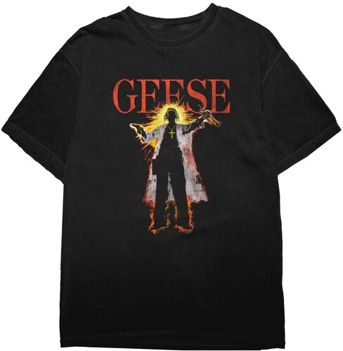 Geese - Holy Figure - T-Shirt (Black) i gruppen MERCHANDISE / T-shirt / Pop-Rock hos Bengans Skivbutik AB (5680223r)