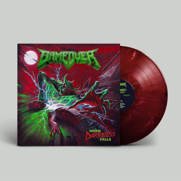 Game Over - When Darkness Falls (Red Marbled Vi i gruppen VINYL / Kommande / Hårdrock hos Bengans Skivbutik AB (5680285)