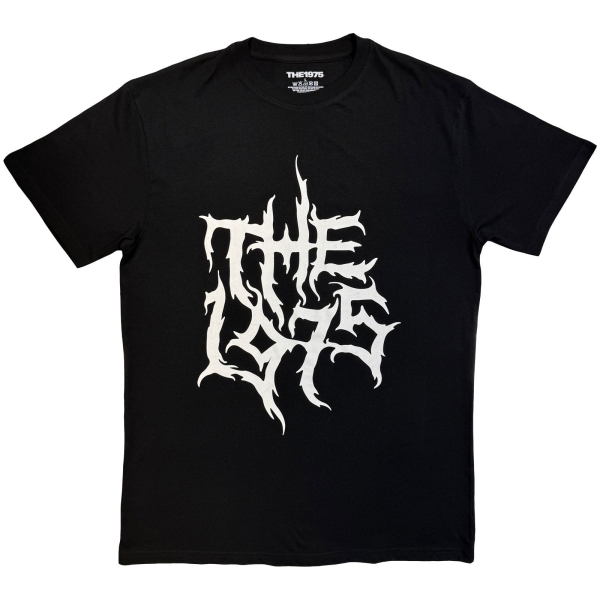 The 1975 - Metal Logo Mono Uni Bl T-Shirt i gruppen MERCHANDISE / T-shirt / Kommande / Pop-Rock hos Bengans Skivbutik AB (5680720r)