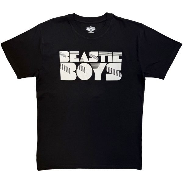 Beastie Boys - Stripes Logo Mono Uni Bl T-Shirt i gruppen MERCHANDISE / T-shirt / Kommande / hos Bengans Skivbutik AB (5680724r)