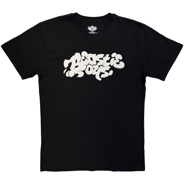 Beastie Boys - Tag Logo Mono Uni Bl T-Shirt i gruppen MERCHANDISE / T-shirt / Kommande / hos Bengans Skivbutik AB (5680725r)