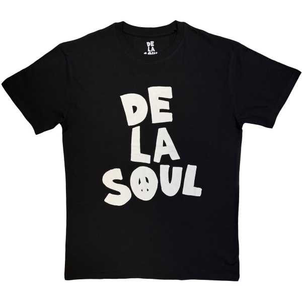 De La Soul - Logo Mono Uni Bl T-Shirt i gruppen MERCHANDISE / T-shirt / Kommande / hos Bengans Skivbutik AB (5680736r)
