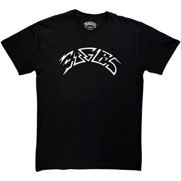 Eagles - Logo Mono Uni Bl T-Shirt i gruppen MERCHANDISE / T-shirt / Kommande / Pop-Rock hos Bengans Skivbutik AB (5680737r)