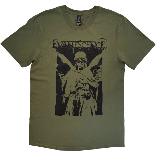 Evanescence - Angel Uni Green T-Shirt i gruppen MERCHANDISE / T-shirt / Kommande / Hårdrock hos Bengans Skivbutik AB (5680742r)