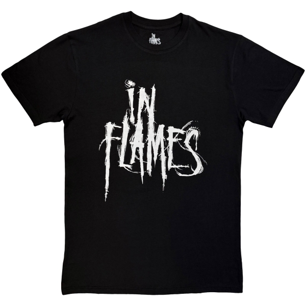In Flames - Logo Mono Uni Bl T-Shirt i gruppen MERCHANDISE / T-shirt / Kommande / Hårdrock hos Bengans Skivbutik AB (5680755r)