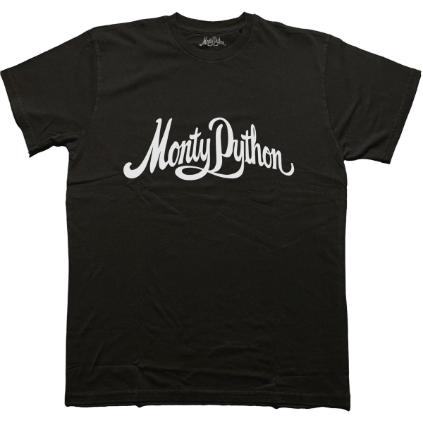 Monty Python - Logo Mono Uni Bl T-Shirt i gruppen MERCHANDISE / T-shirt / Kommande / Film-Musikal hos Bengans Skivbutik AB (5680763r)
