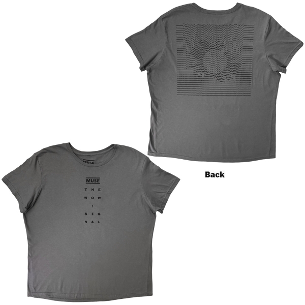 Muse - Logo And Signal Uni Grey T-Shirt i gruppen MERCHANDISE / T-shirt / Kommande / Pop-Rock hos Bengans Skivbutik AB (5680765r)