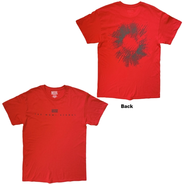 Muse - The Wow Signal Uni Red T-Shirt i gruppen MERCHANDISE / T-shirt / Kommande / Pop-Rock hos Bengans Skivbutik AB (5680766r)