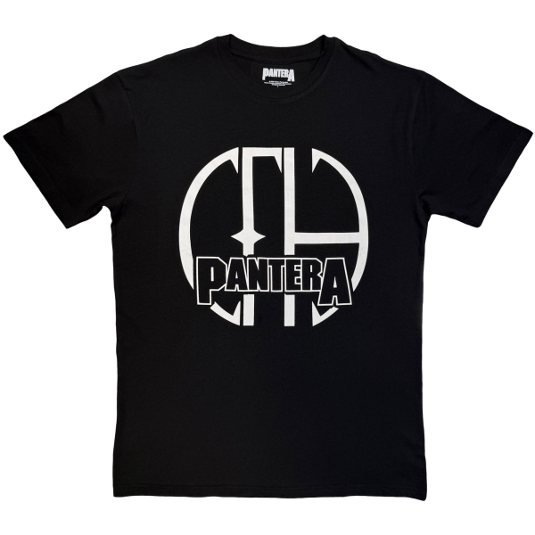 Pantera - Cfh Logo Mono Uni Bl T-Shirt i gruppen MERCHANDISE / T-shirt / Kommande / Hårdrock hos Bengans Skivbutik AB (5680773r)