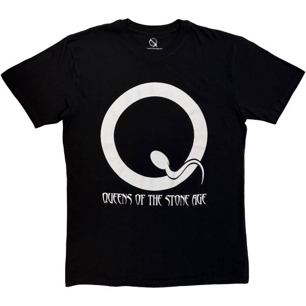 Queens Of The Stone Age - Sperm Logo Mono Uni Bl T-Shirt i gruppen MERCHANDISE / T-shirt / Kommande / Hårdrock hos Bengans Skivbutik AB (5680780r)