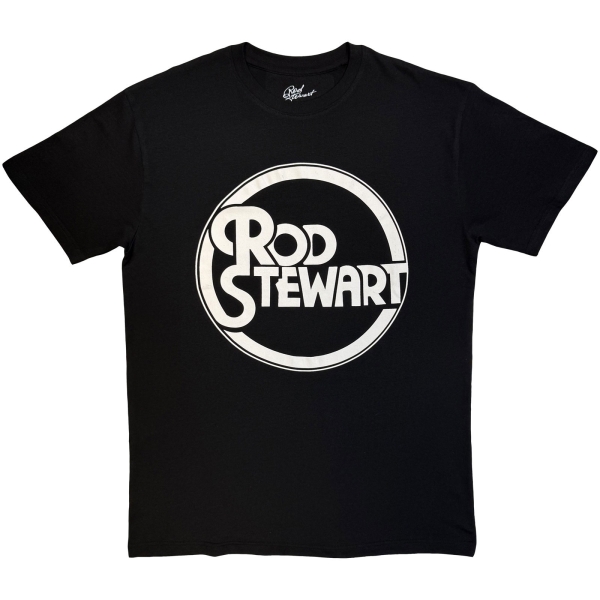 Rod Stewart - Circle Logo Mono Uni Bl T-Shirt i gruppen MERCHANDISE / T-shirt / Kommande / Pop-Rock hos Bengans Skivbutik AB (5680781r)